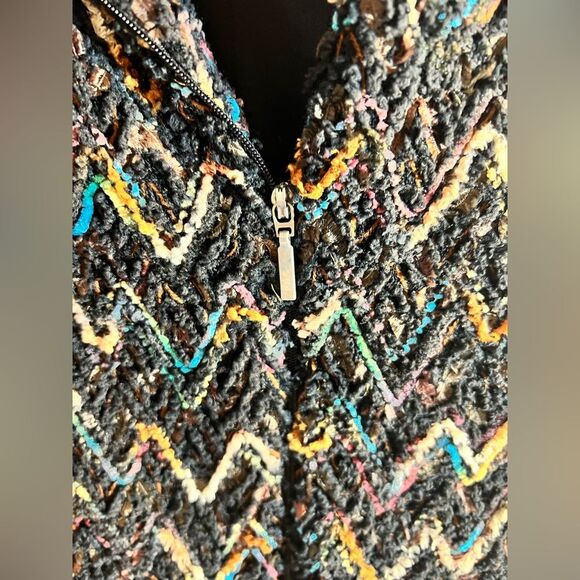Coldwater Creek Multicolor Chevron Vest - Picture 4 of 5